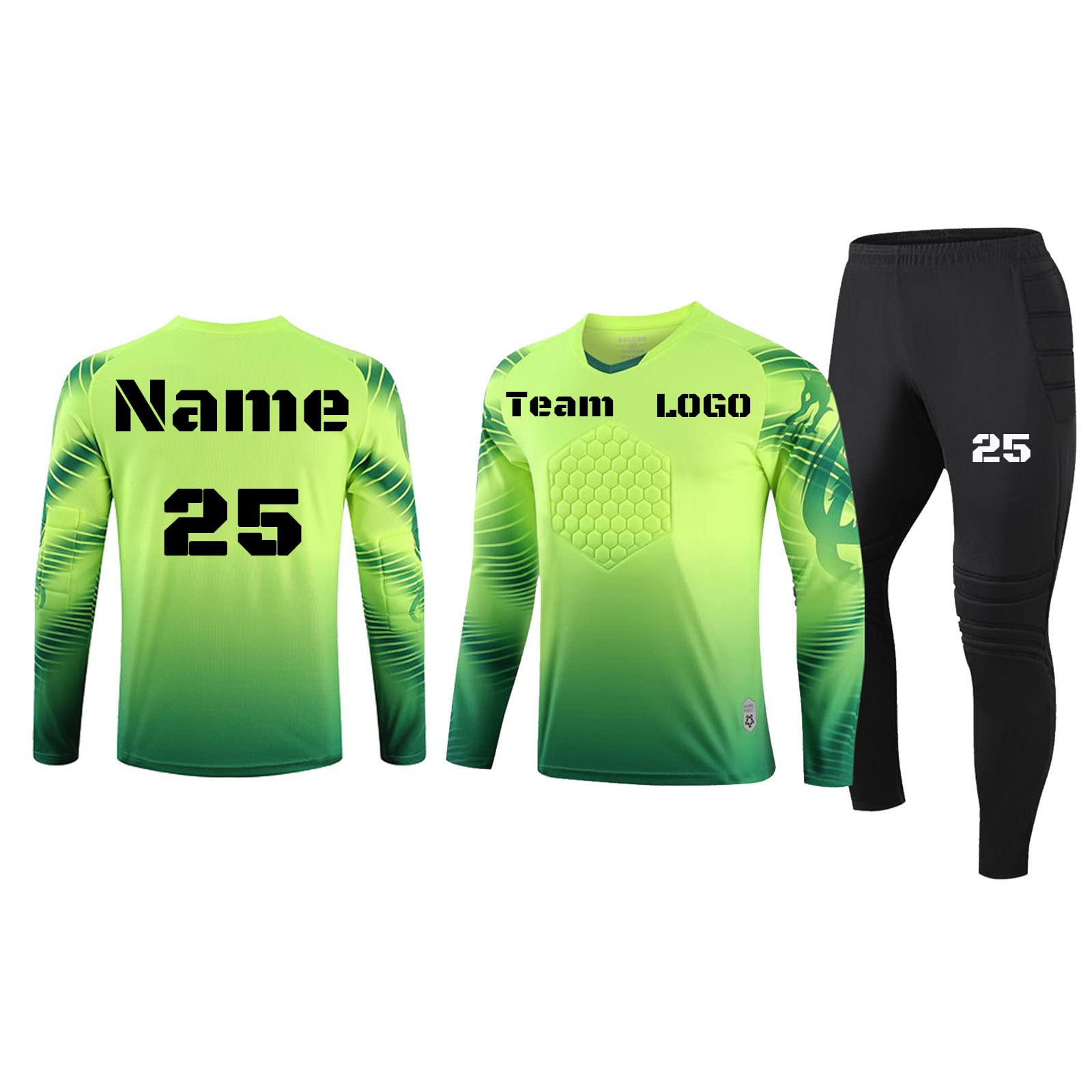 Camiseta De Portero De Fútbol Personalizada para Jóvenes/niños con Nombre Número De Equipo Logotipo Regalo De Fútbol para Niños