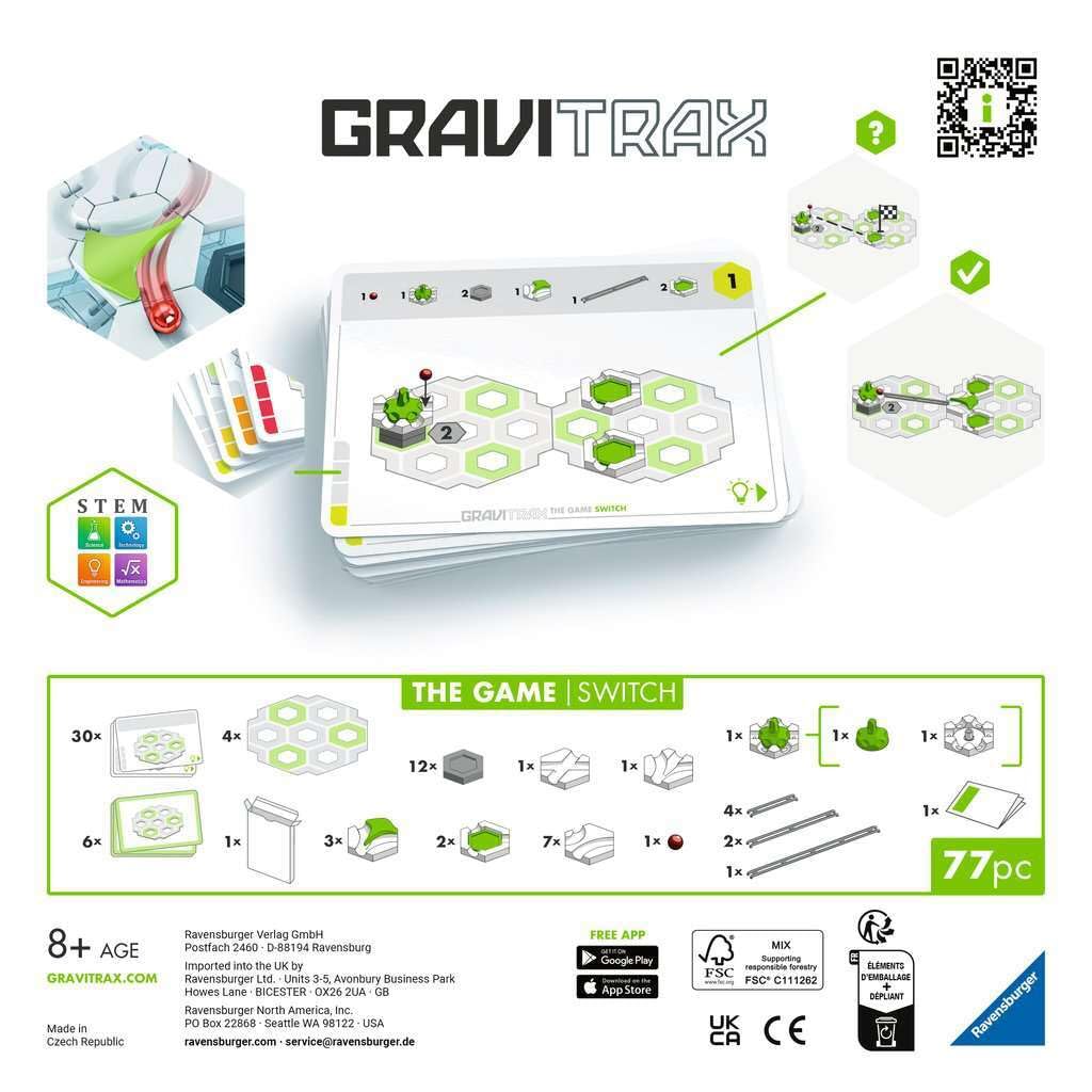 Ravensburger GraviTrax: The Game - Switch | Marble Run Meets Logic Puzzle| No Starter Set Needed | Ages 8+