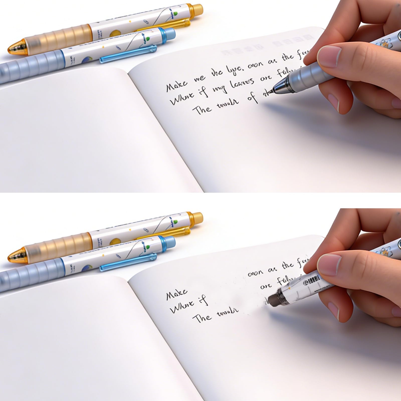 36Pcs Erasable Gel Pens Set 14 Pens with 12 Erasable Gel cute Pens and 2 Pencils 20 Refills — view 4