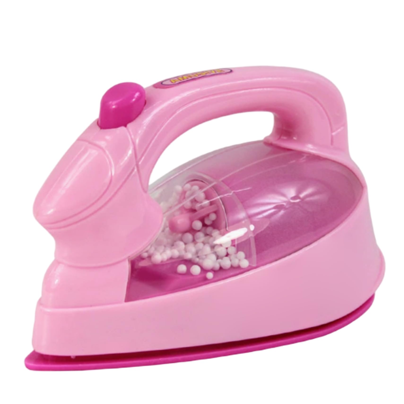 Ameble Plastic Toy Iron for Kids, Pretend Play Laundry Set for Toddlers, Imaginative Housework Role Play Toy, Early Learning for Boys and Girls