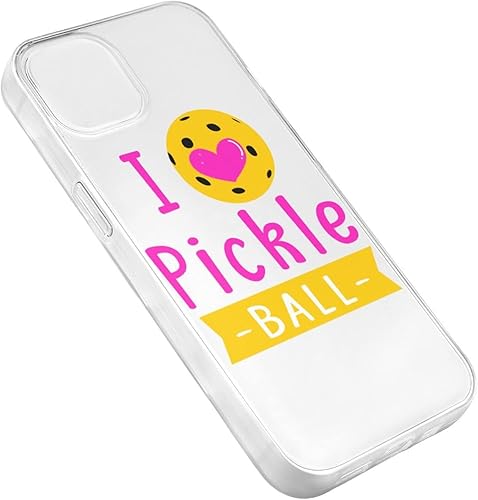 Miniatura 6 de Funda con texto en inglés "I Love Pickleball Heart para iPhone 1414 Pro14 Pro Max14 Plus