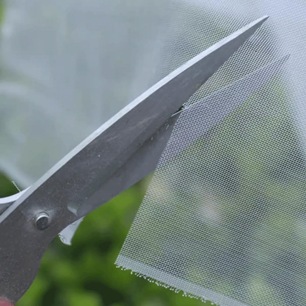 Filet Anti Insecte Blanc, Filet de Jardin Maille Fine, Filet Anti Insecte Arbre Fruitier Oiseaux Tunnel, Filet Anti Grele Filet Moustiquaire Papillon(2x30m)