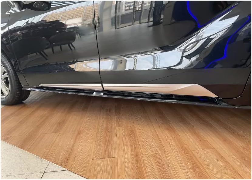 4Pcs ABS Chrome Car Exterior Body Side Door Molding Protector Cover Trim Strip Protector Guard for Toyota Sienna 2021 2022 2023 2024 2025