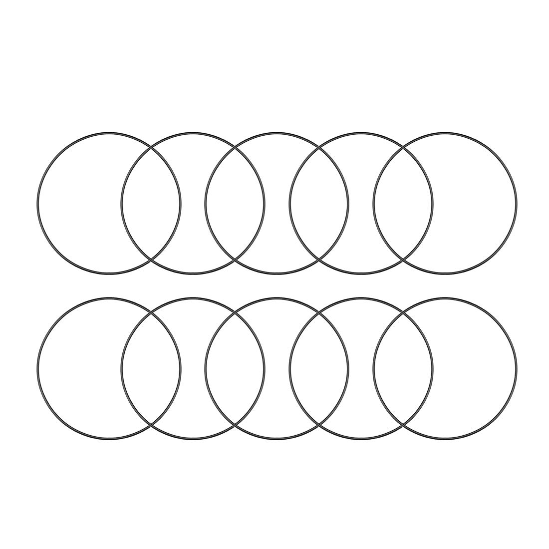 sourcing map Nitrile Rubber O-Rings 82mm OD 79mm ID 1.5mm Width, Metric Nitrile Rubber Sealing Gasket for Automotive Machine Plumbing, Pack of 10