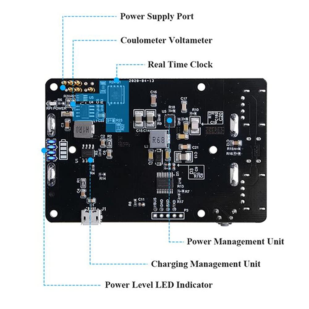 1 zestaw 5 V UPS z zasilaczem RTC 18650 ładowarka do baterii wskaźnik LED ładowania dla Raspberry Pi 4B/3B+/3B