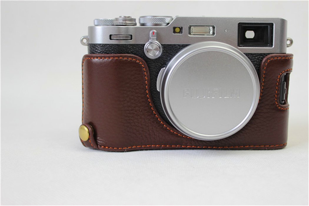Funda De Media Cámara De Cuero Genuino Para Fujifilm X100F – 6 Colores Disponibles | Protección Estilo Vintage