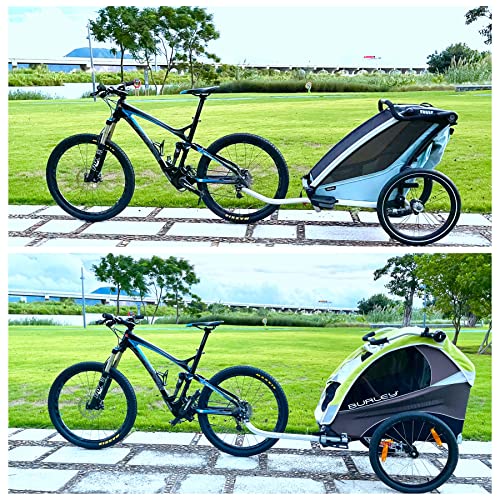 Image of Bike Trailer Hitch Thru Axle Adapter 12mm Thru Axle with 1.0 /1.5 /1.75 Thread Pitch Shaft Length 167~185mm (M12-1.0-174mm)