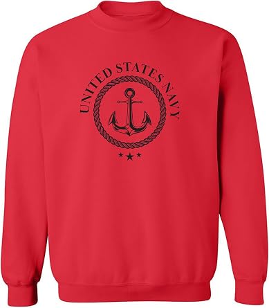 zerogravitee US Navy Anchor Crest Crewneck Sweatshirt