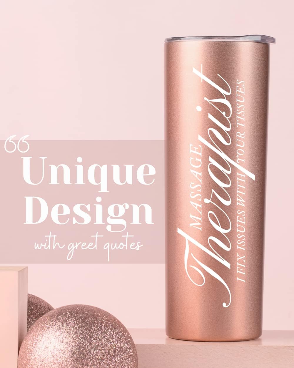 Onebttl Massage Therapist Gifts for Women, Gifts for Massage Therapist on Therapeutic Massage Awareness Day and Birthday, 20 oz Stainless Steel Tumbler - I FIX ISSUES WITH YOUR TISSUES