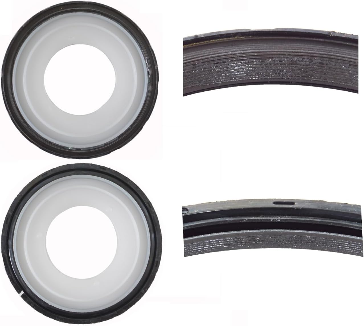 Premium 1-Piece PTFE Rear Main Crankshaft Seal w/Housing Gasket - Fits Chevrolet Silverado 1500 Tahoe GMC Sierra 1500 Yukon 4.8L 5.3L 6.0L 1999-2020 & More