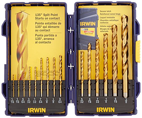IRWIN Titanium Nitride Coated Drill Bit Set