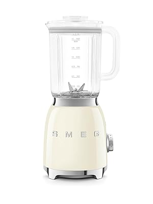 SMEG BLF03CREU Estética 50&#x27;s Style Batidora de Acero Inoxidable 800 W Crema