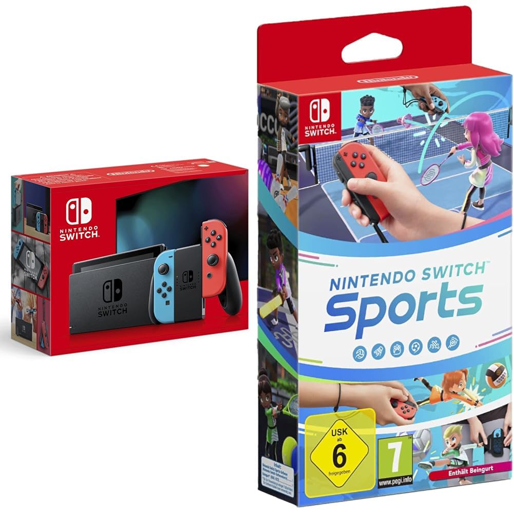 Konsole Nintendo Switch Sports Neon-Rot/Neon-Blau