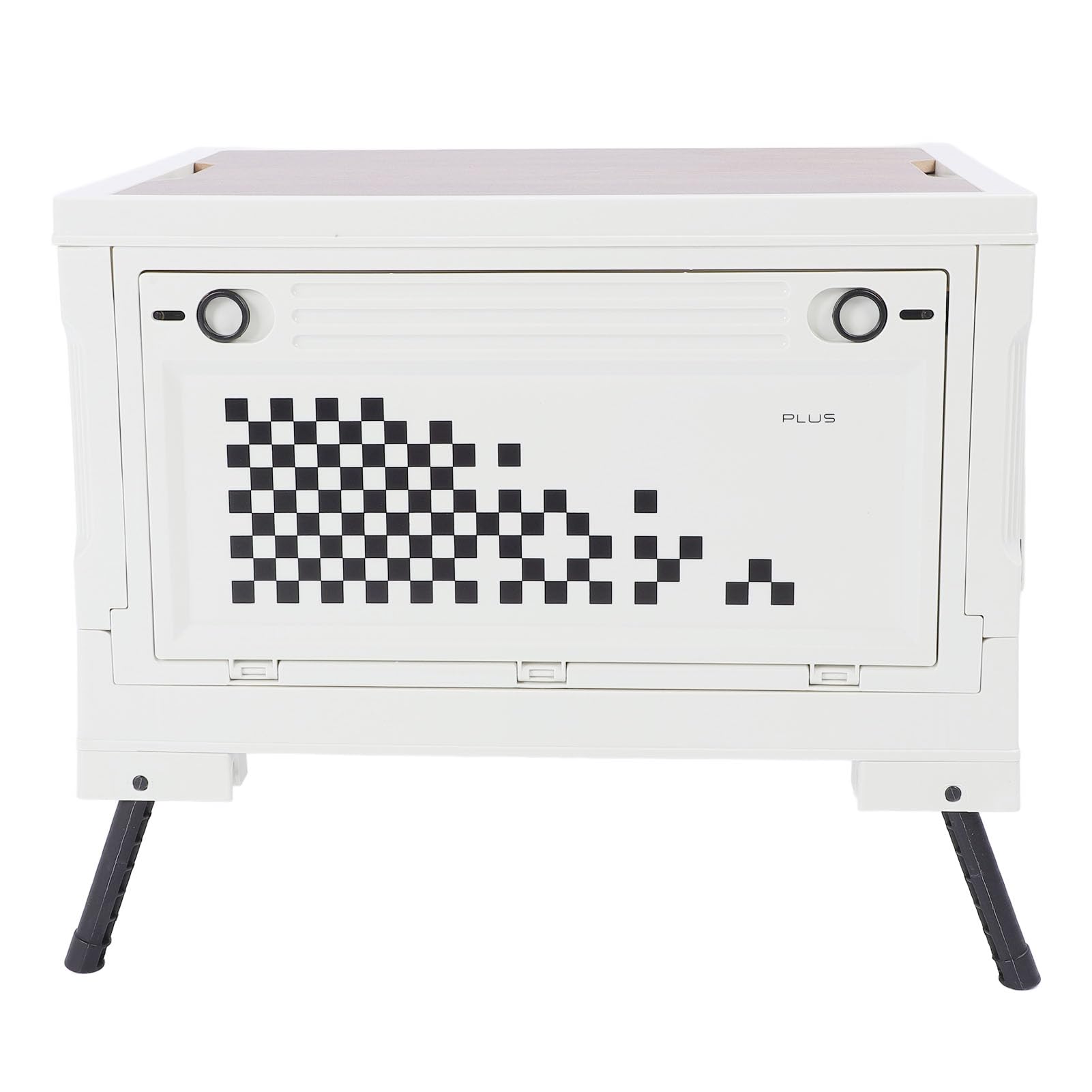 SUNGOOYUE Zusammenklappbare Aufbewahrungsbox für Camping, PP und Density Board, Zusammenklappbare Aufbewahrungsbox, 4-Zugang, Multifunktions-Organizer für Outdoor-Reisen, Camping, Familie, Auto
