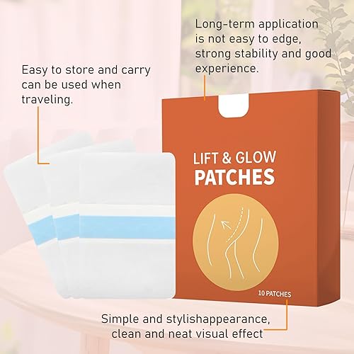 Miniatura 4 de Cinta de elevación de muslos, calcomanías antifrlc para piernas, nuevo parche transparente antifricción, cinta de elevación de muslos transparente,