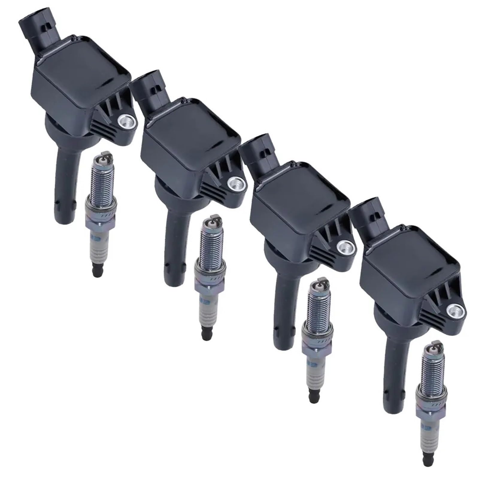Bobina De Encendido De Gasolina 4 Uds bobina de encendido y bujías para Chery Tiggo 7 8 Arrizo GX 5 DR,0 Jetour X70 SWM G01 4T15B reemplazar