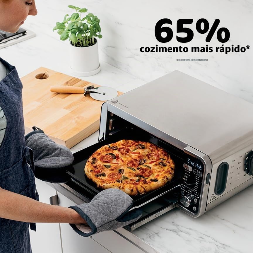 Ninja , Forno Torradeira, Air Fryer, Termômetro, Forno Torradeira