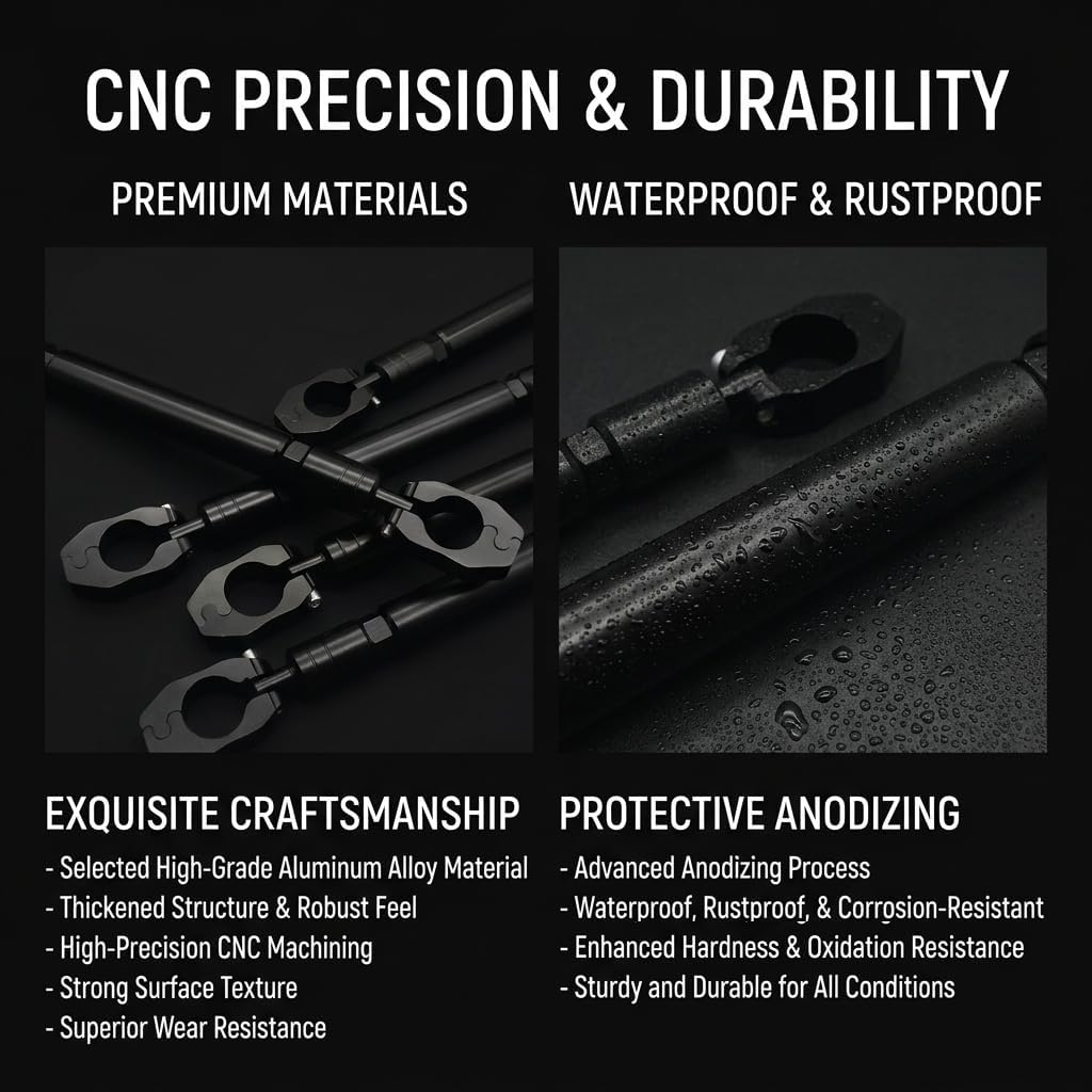 Motorcycle Balance Bar for Triumph Speed Triple 1050 RS, Universal Handlebar Crossbar Adjustable Length Aluminum Alloy Reinforcement Bracket Accessories,A Regular