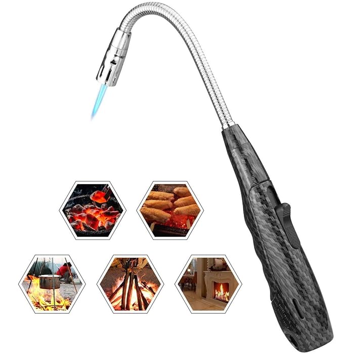 Buy Gas Lighter,Jet Torch Butane Lighter with Visible Window, Windproof lighter Adjustable Jet