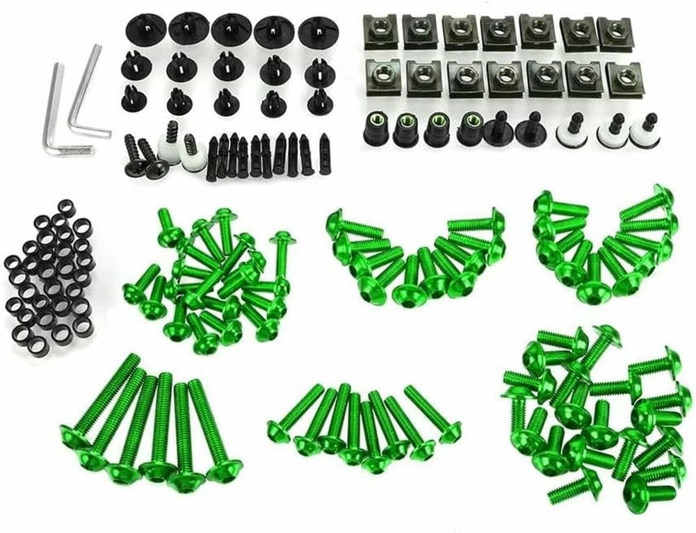 Kit di Bulloni Colorati per Carenatura Moto per Kawasaki Z750 Z 750 Z750s 2007-2012 2009 2010 2011 Viti di Fissaggio Parabrezza Parti di Utensili Accessori