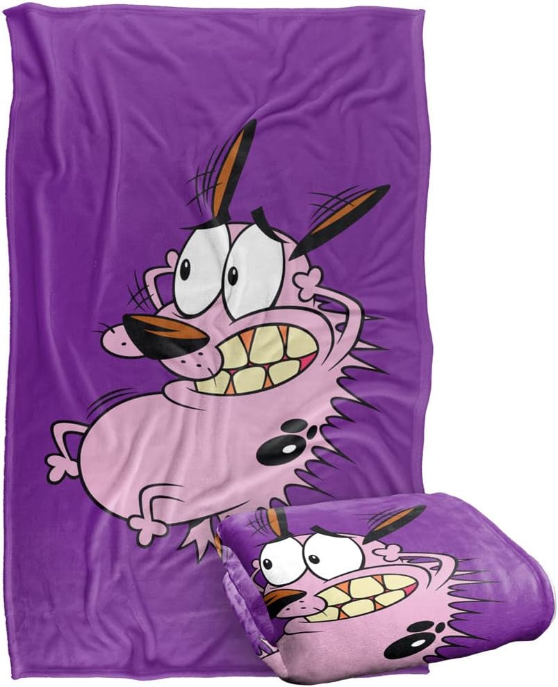 Courage The Cowardly Dog Blanket, 50"x60", Season 3 Cover Silky Touch Super Soft Throw Blanket