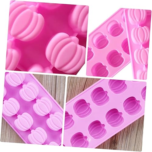 Miniatura 4 de OKUMEYR Molde de silicona para velas de calabaza, mini tazas de papel, 3D, calabaza, bastón de caramelo, chocolate, Halloween, calabaza, caramelo,