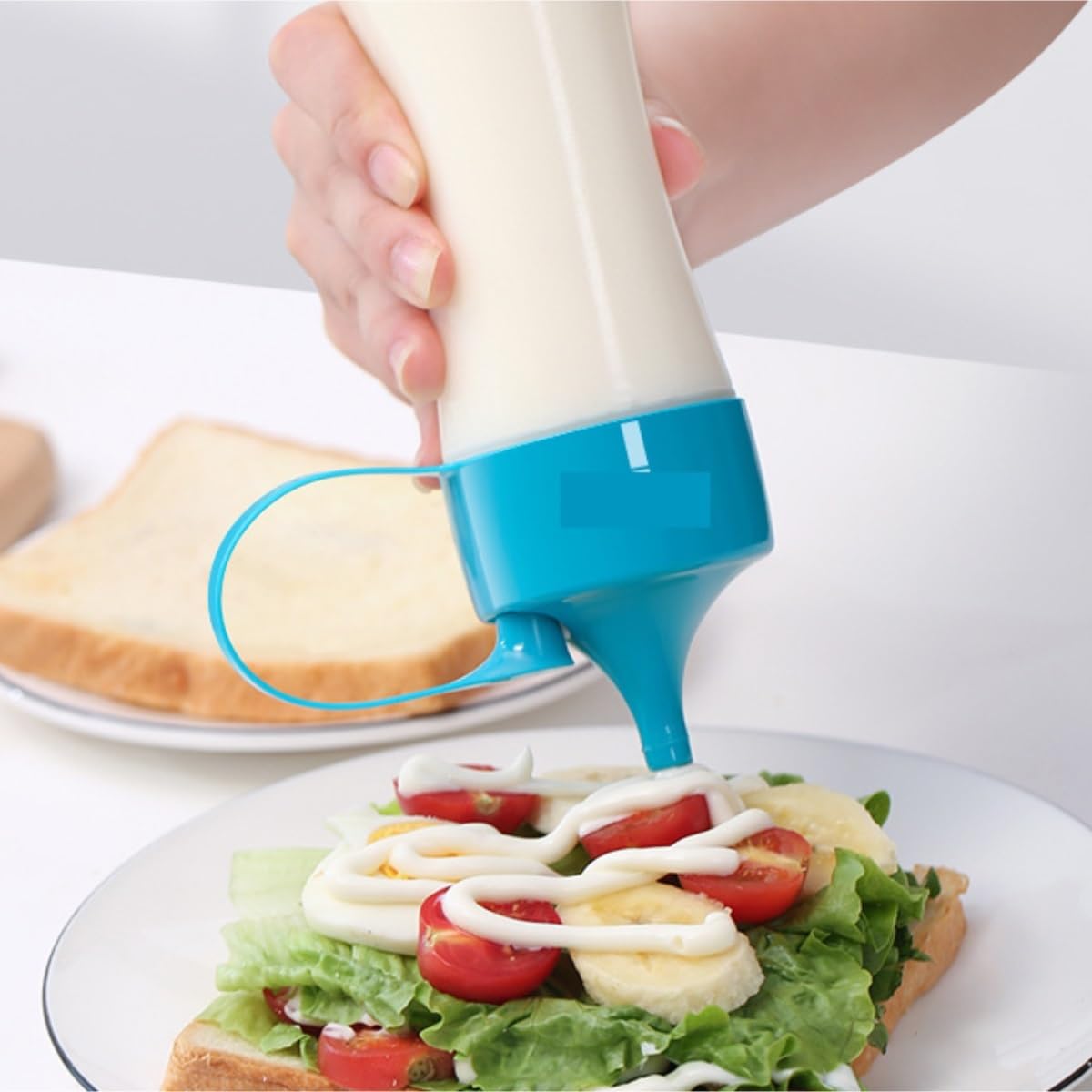 Botella De Apretar Botella De Salsa Dispensador De Botellas De Condimentos De Cocina, Aderezo For Ensaladas, Botella Exprimidora De Ketchup, 5 Piezas Contenedor De Condimentos(Rot)