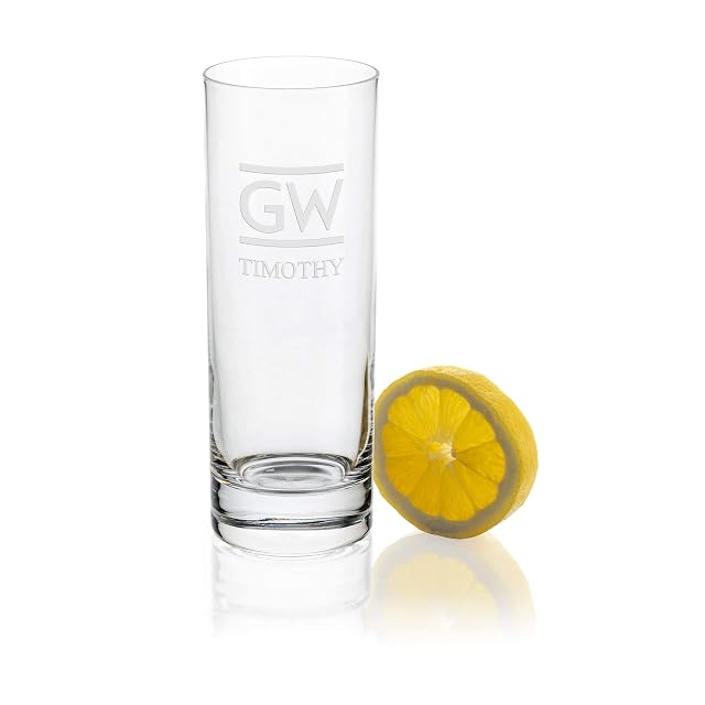 M LA HART George Washington University Iced Beverage Glasses - Set of 4