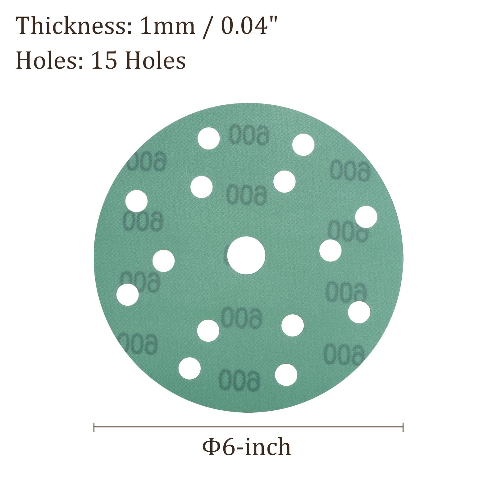 Kozelo 50pcs Green Film Sanding Discs - Image 3