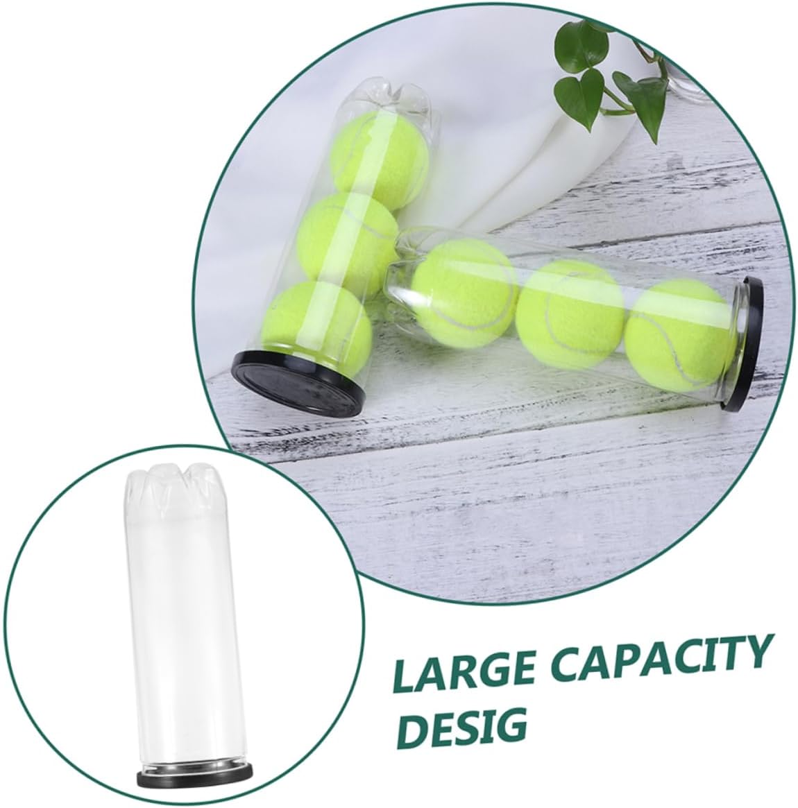 BESPORTBLE Tennis Cylinder Tennis Balls Practical Tennis Container Balls Holder Bottle Balls Container Tennis