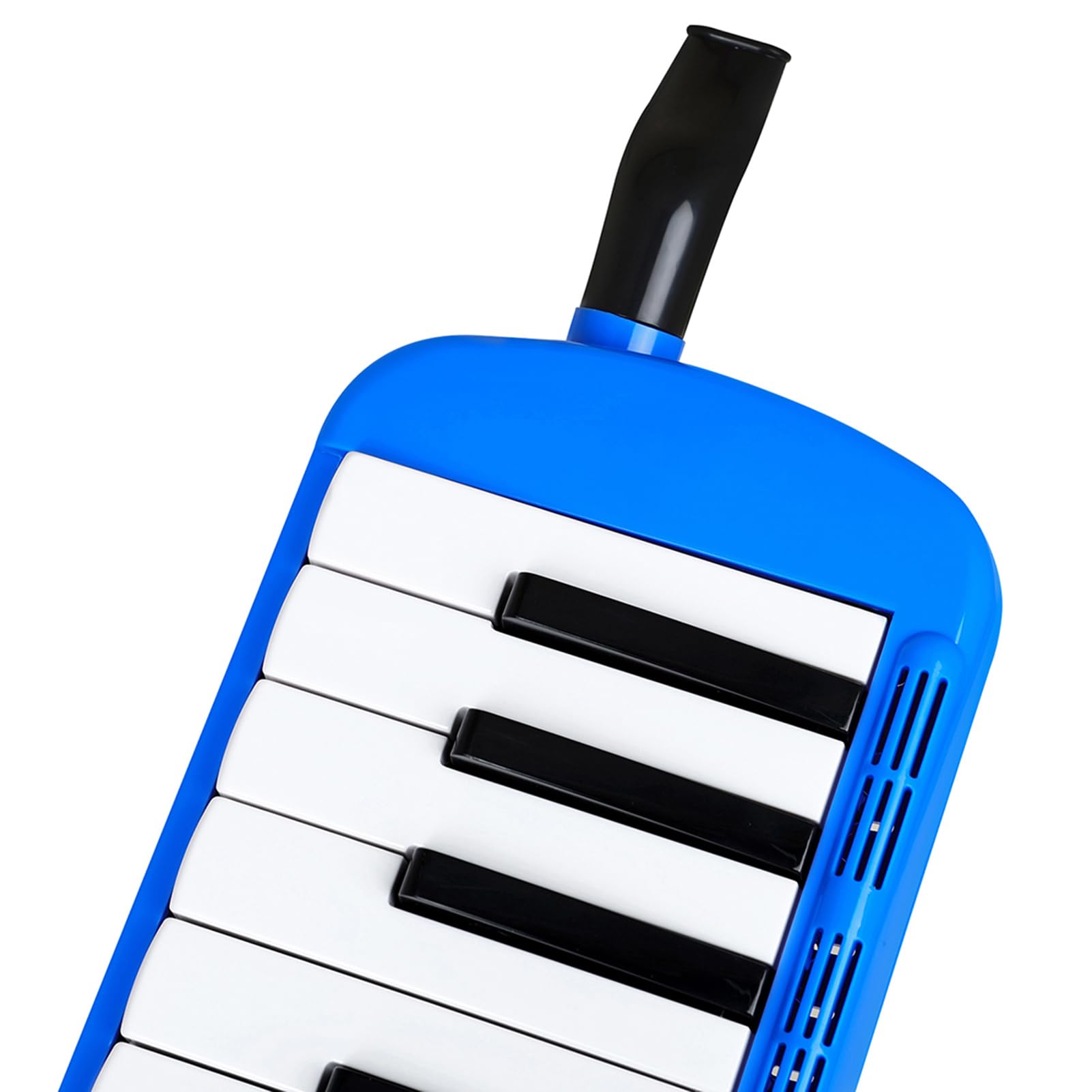 Naroote Mélodica 37 Touches, Clavier Air Piano à Double Tube avec Étui de Transport et Embouchures, Son Riche, Deux Options de Jeu, Instruments de Musique pour Enfants, Adultes (BLUE)