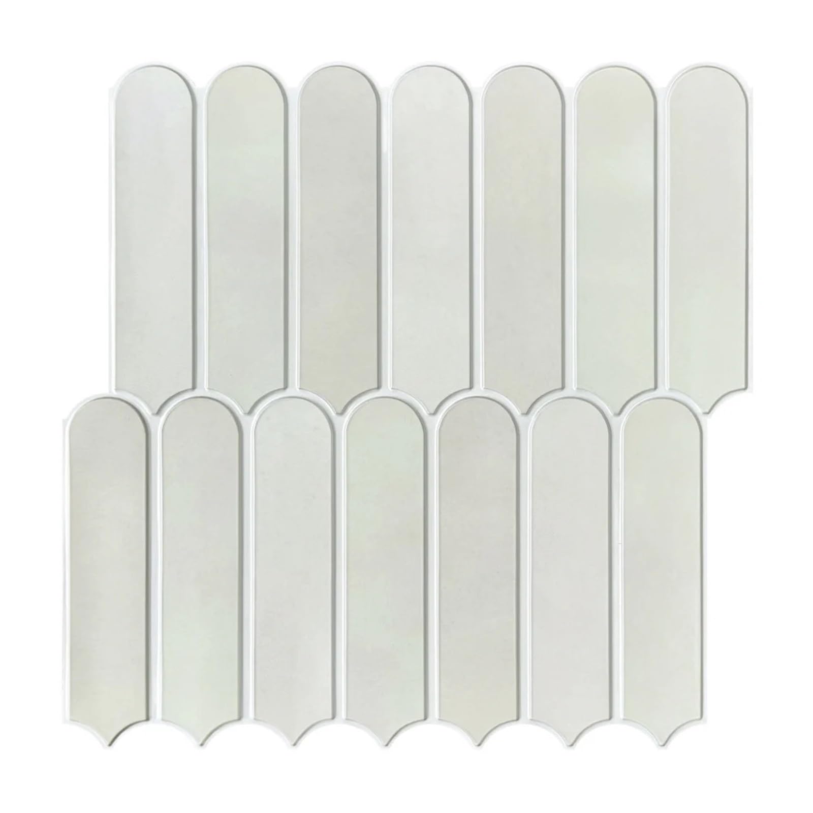 Peel and Stick Tiles 1/10pcs 3D Peel and Stick Green Tile 3D Tile Sticker Bathroom Wall Tile 30x30cm(Grey-1pc)