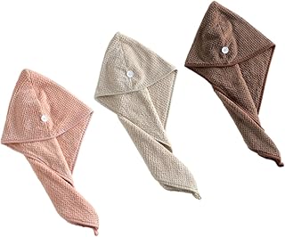 Beavorty 3 Pçs Toalha De Microfibra Toalha De Secagem Rápida Toalha De Microfibra Toalha De Cabelo Envoltório De Microfibra Toalha De Secagem Rápida Touca Criativa De Secagem De Cabelo