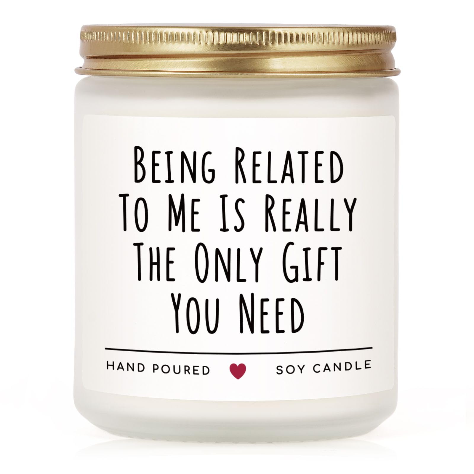 Funny Gifts for Brother Fathers Day, Brother Birthday Gifts, Brothers Gift from Sister, Soy Wax Lavender Candles for Siblings, Sister, Nephew, Friends