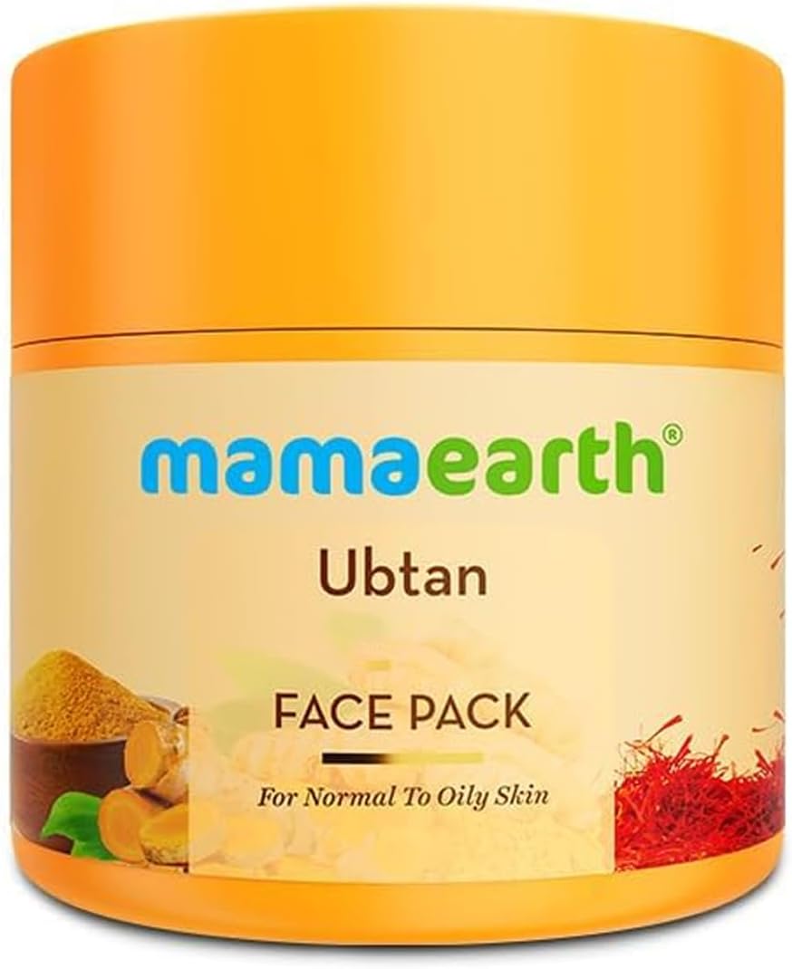 Ubtan Face Mask for Tan Removal & Skin Brightening | With Turmeric, Saffron & Apricot Oil | Evens Skin Tone, Adds Natural Glow, Soothes Skin | Toxin-Free & Dermatologically Tested | 100ml
