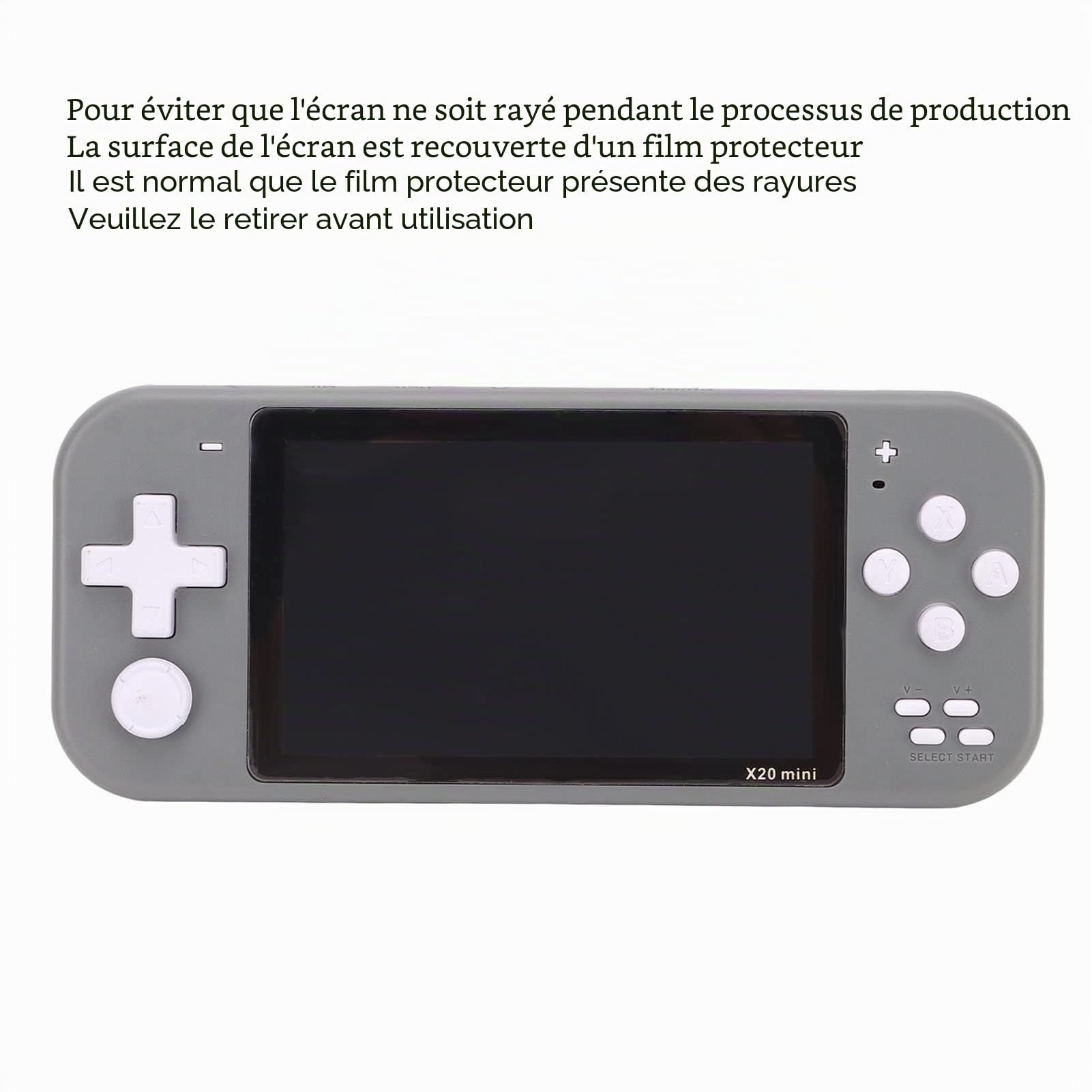 Console de Jeu Portable, Écran Couleur 4,3 Pouces, Contrôles Manuels, Idéal pour Enfants et Adultes, avec Émulateurs