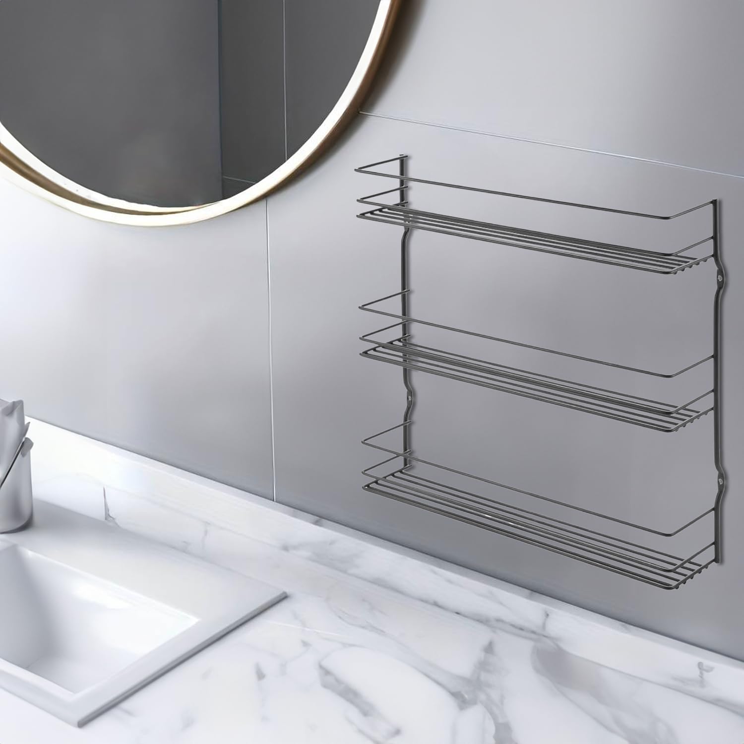 Carrello Portaoggetti in Metallo con Mensola in Legno e Ruote – Avilia Home