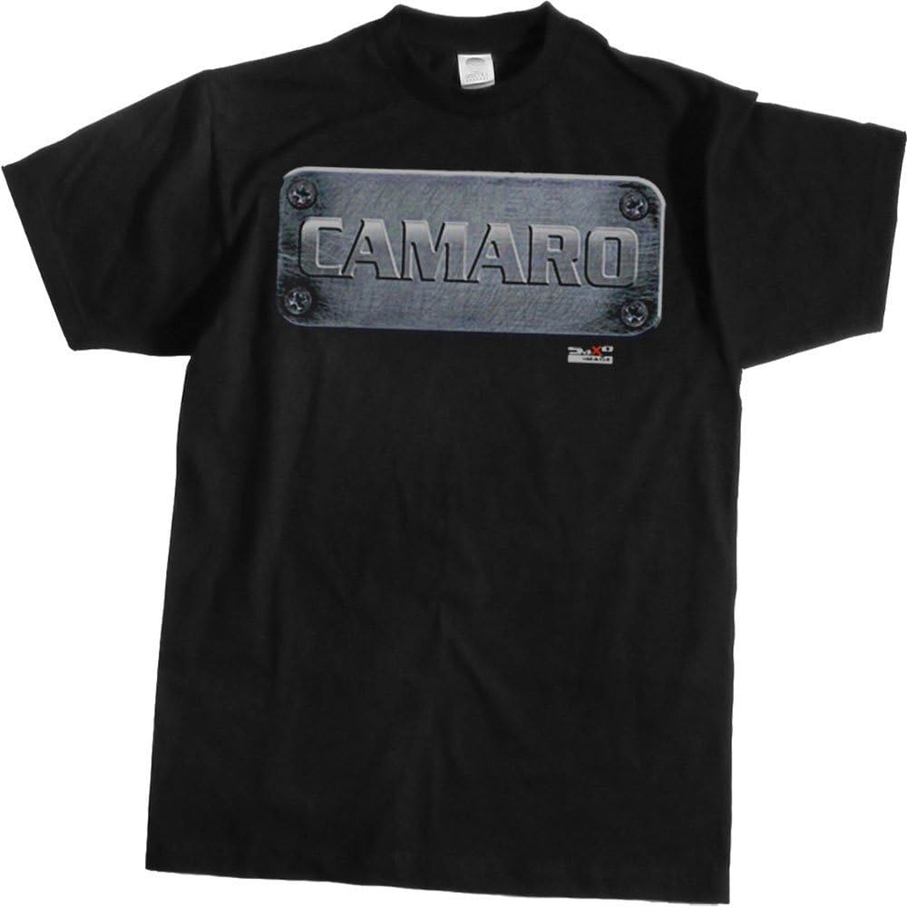Camaro - Metallic Plate T-Shirt - Black Xlarge