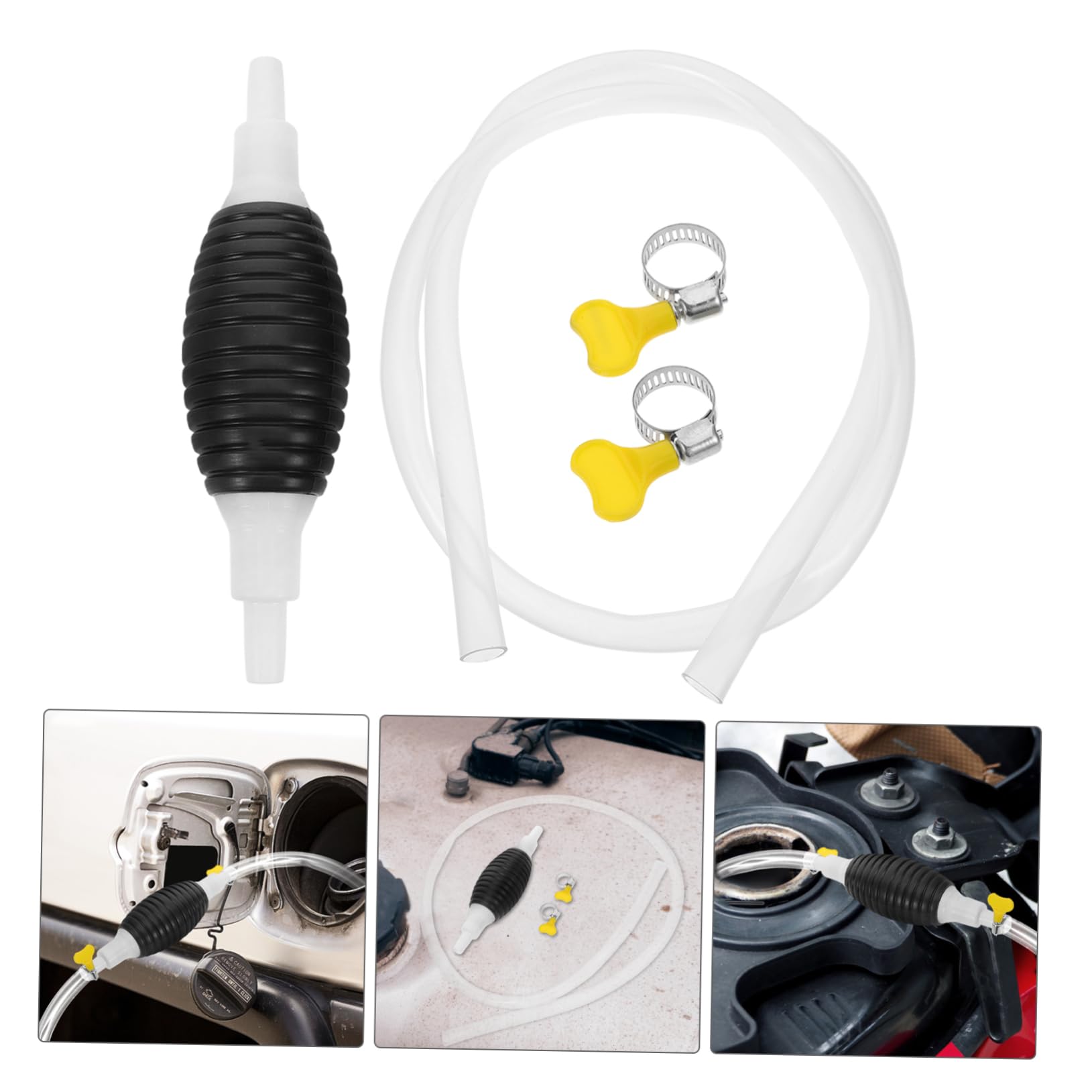1 Juego Bomba Sifón Manual para Transferencia de Kit Completo con Manguera para Automotriz y Doméstico Práctica para Necesidades de Transferencia de Aceite y