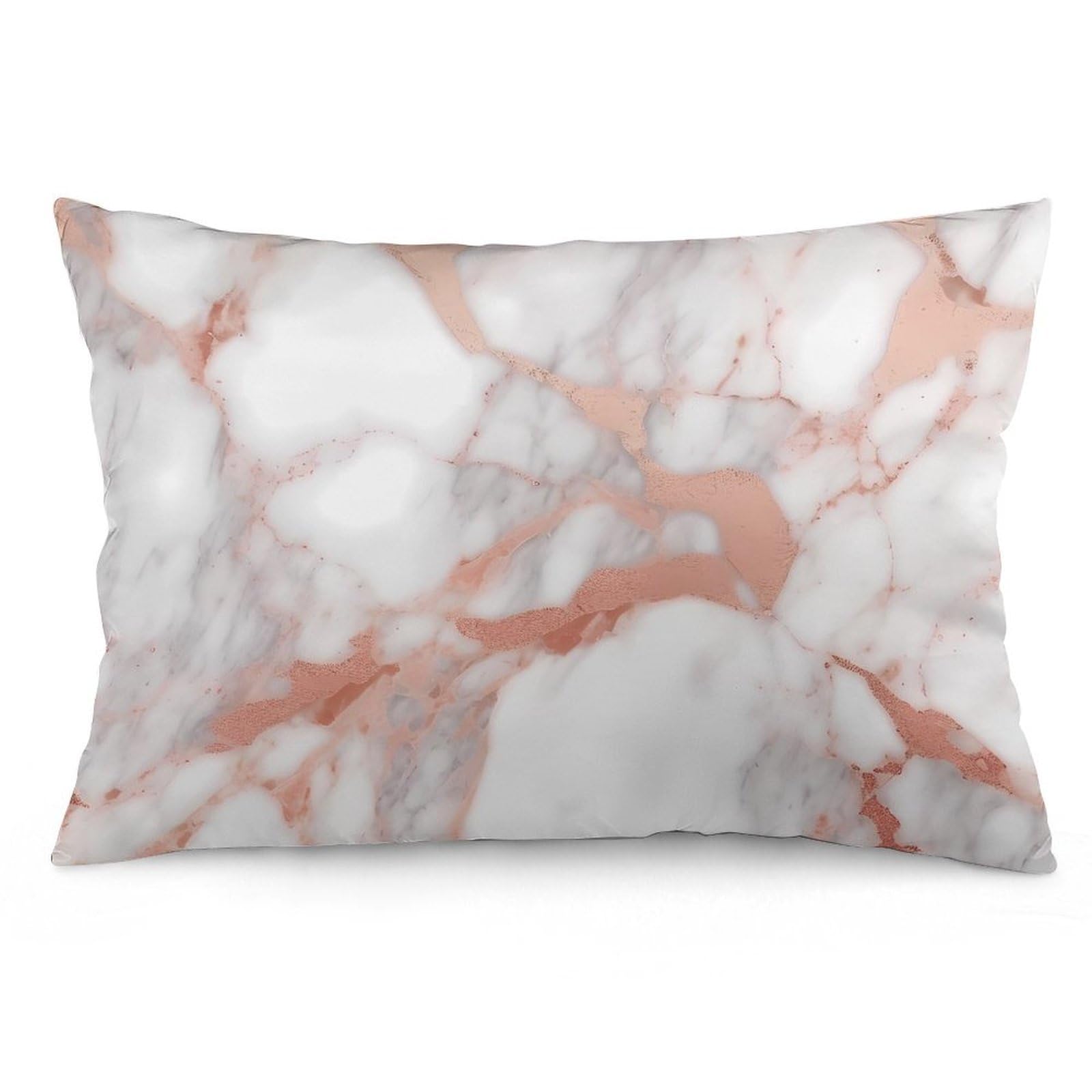 NTVOWPZO 2 Pack Decoration Throw Pillow Covers 16 "x24 Pillowcases Covers Rose Gold Marble Pillowcases Modern Farmhouse Home Decor Sofa Cushions Covers for Couch Bed Living Room