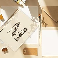 Vista 13 de Bnwepo Initial Leopard Letter T Notebook Journal, Preppy Bow Monogrammed Monogram Gifts for Women, Monogram Notebook Journal, Personalized Notebook