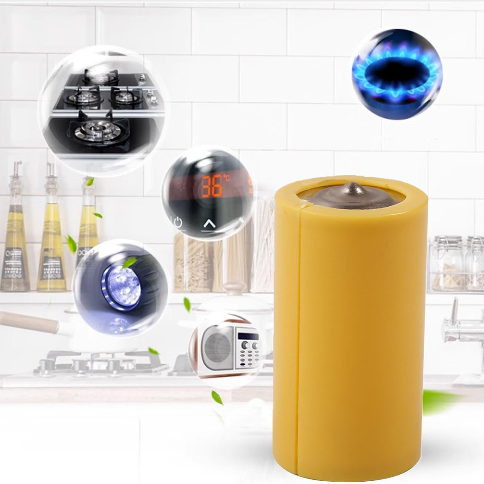 GRABLOOM 2in1 USB Power 6V C Eliminators Replace 4Pcs 1.5V C LR14 for LED Light Electronic Toy Alarm Batteries