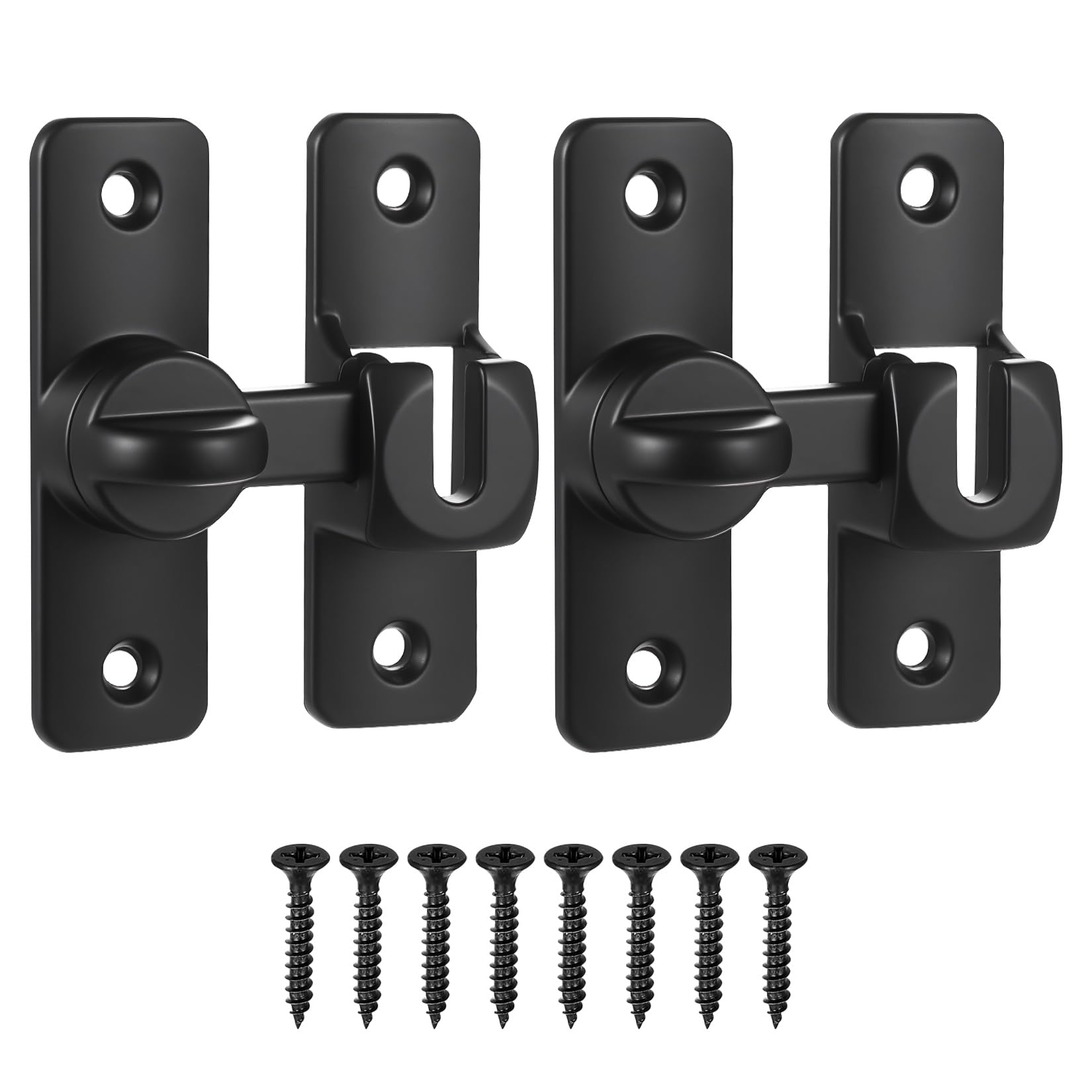 Pack of 2 Door Bolt Sliding Bolt Lock Door Bolt Sliding Lock Door Lock Lock 90 Degree / 180 Degree Sliding Lock for Bathroom Bedroom Window Garden Gate Latch