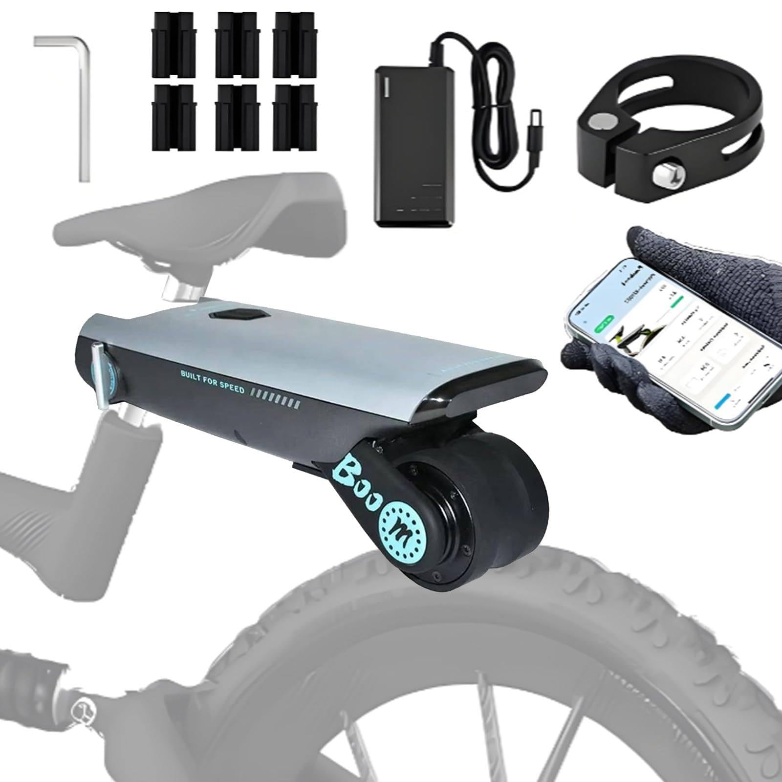 YMLUKzun Bicycle Electric Booster - 50Km Battery Life B