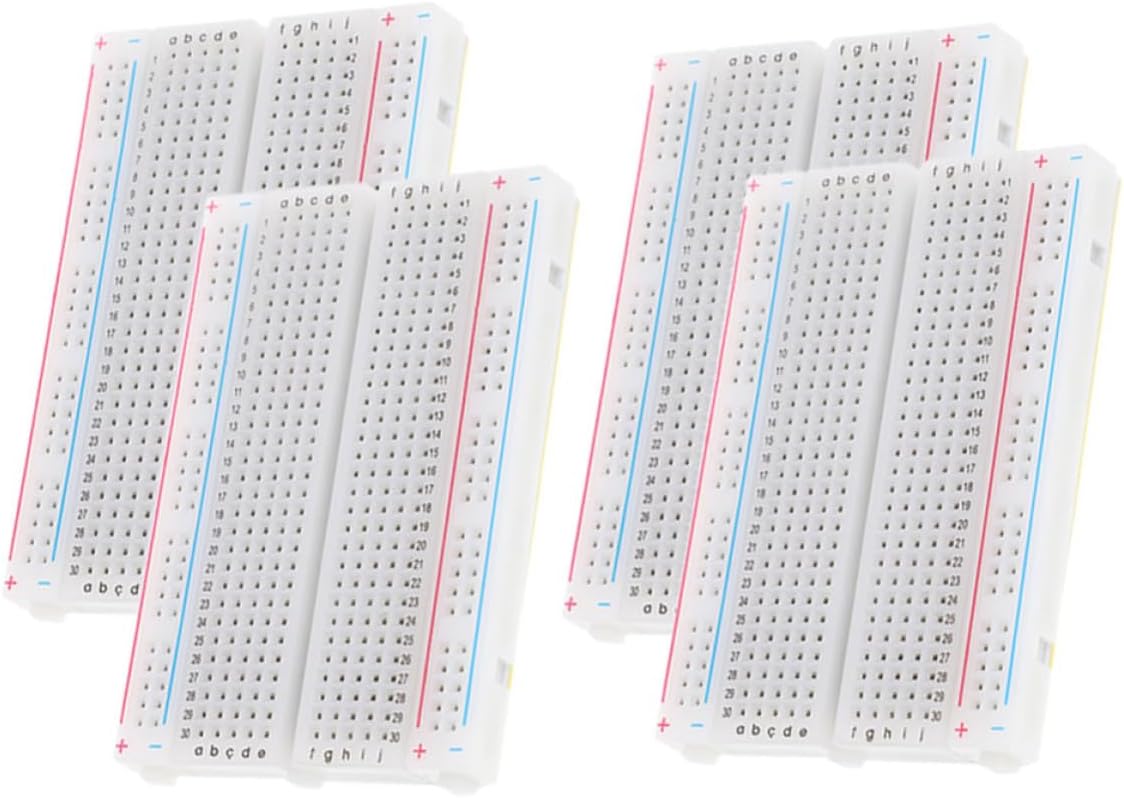 4 Pack Mini Breadboard Kit 400 Tie Point for Electronics Projects