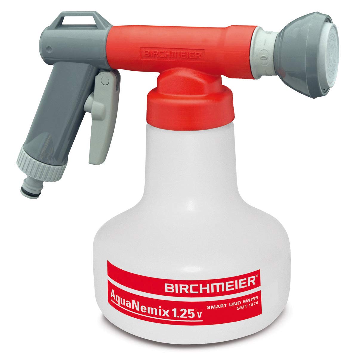 Birchmeier Aplikator nicieni AquaNemix 1.25, czerwono-biały, plastikowy, nowoczesny, 2% dozowanie