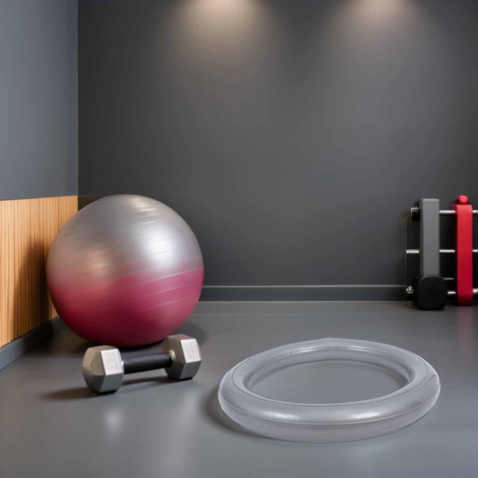 2 Pezzi Base per Sedia Yoga Supporto Antiscivolo per Palla da Esercizio Stabile e Rinforzato per Ufficio Palestra e Casa