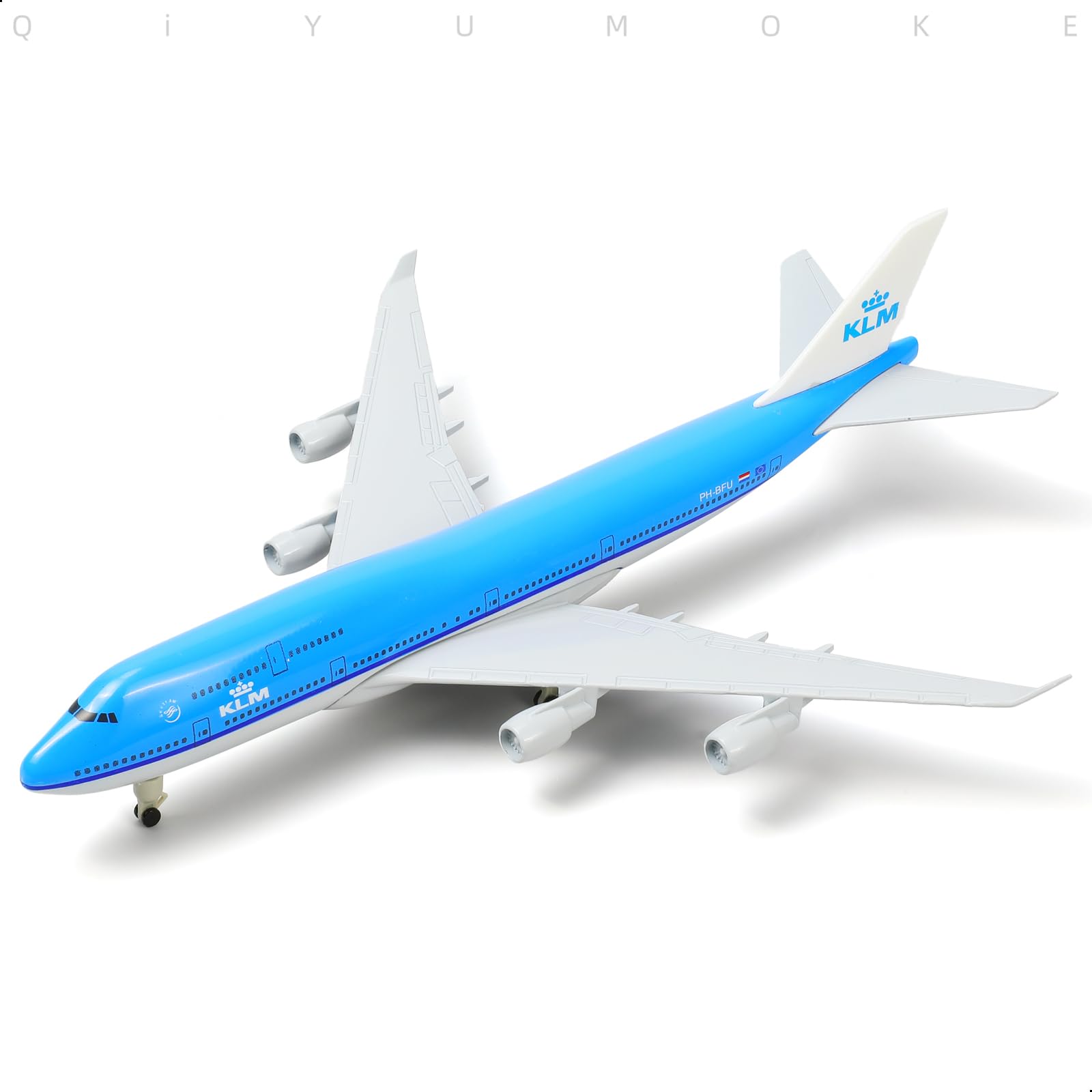 Modello di aeroplano in metallo pressofuso Boeing 747 in scala 1:300 con supporto - livrea KLM, collezione per adulti, decorazione da esposizione