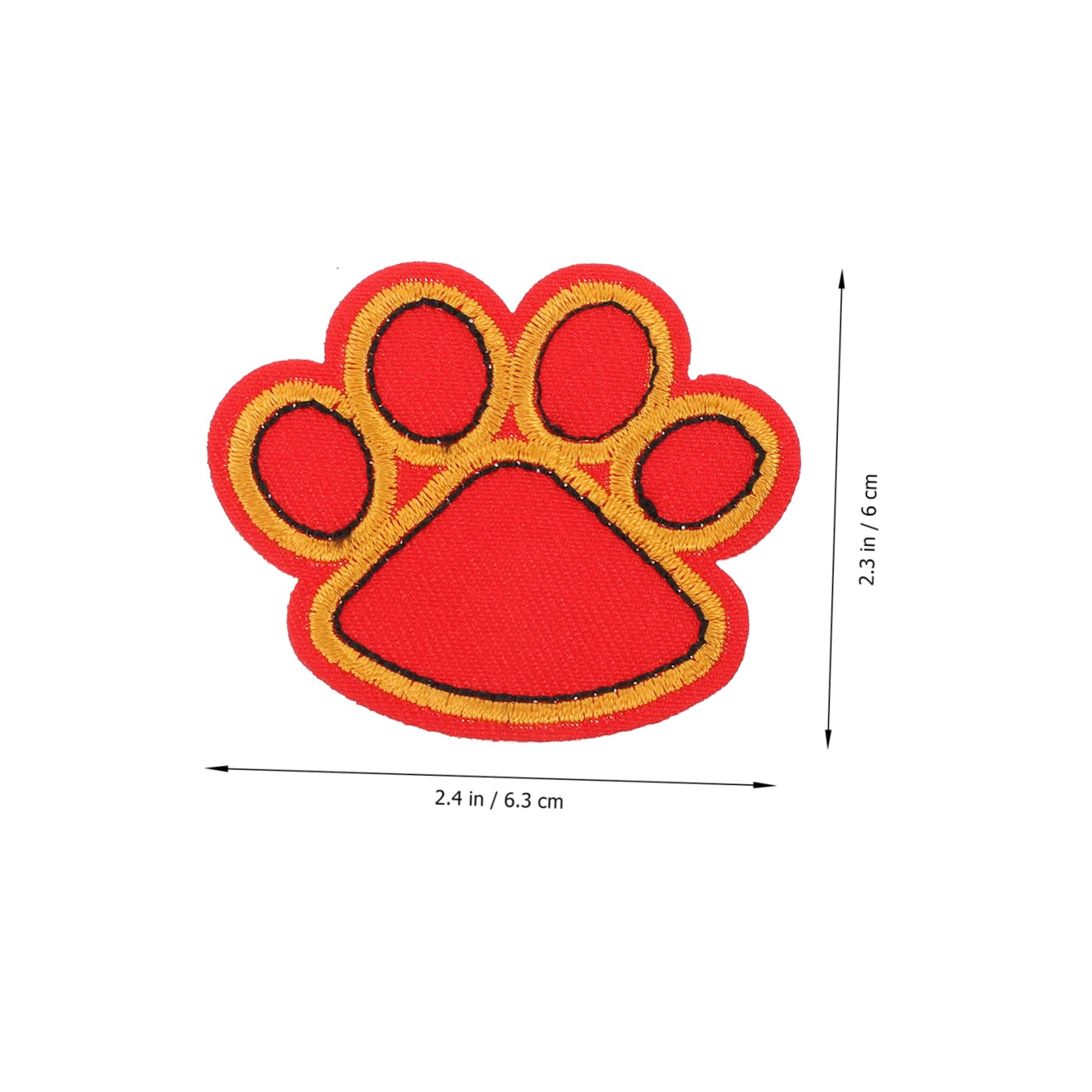 STOBOK 40pezzi Toppe Per Cucire Forma Di Zampa Di Cane Patches Ricamati Per Decorazioni Abbigliamento Artigianato Adatti Per Maglioni Cuscini Shirt