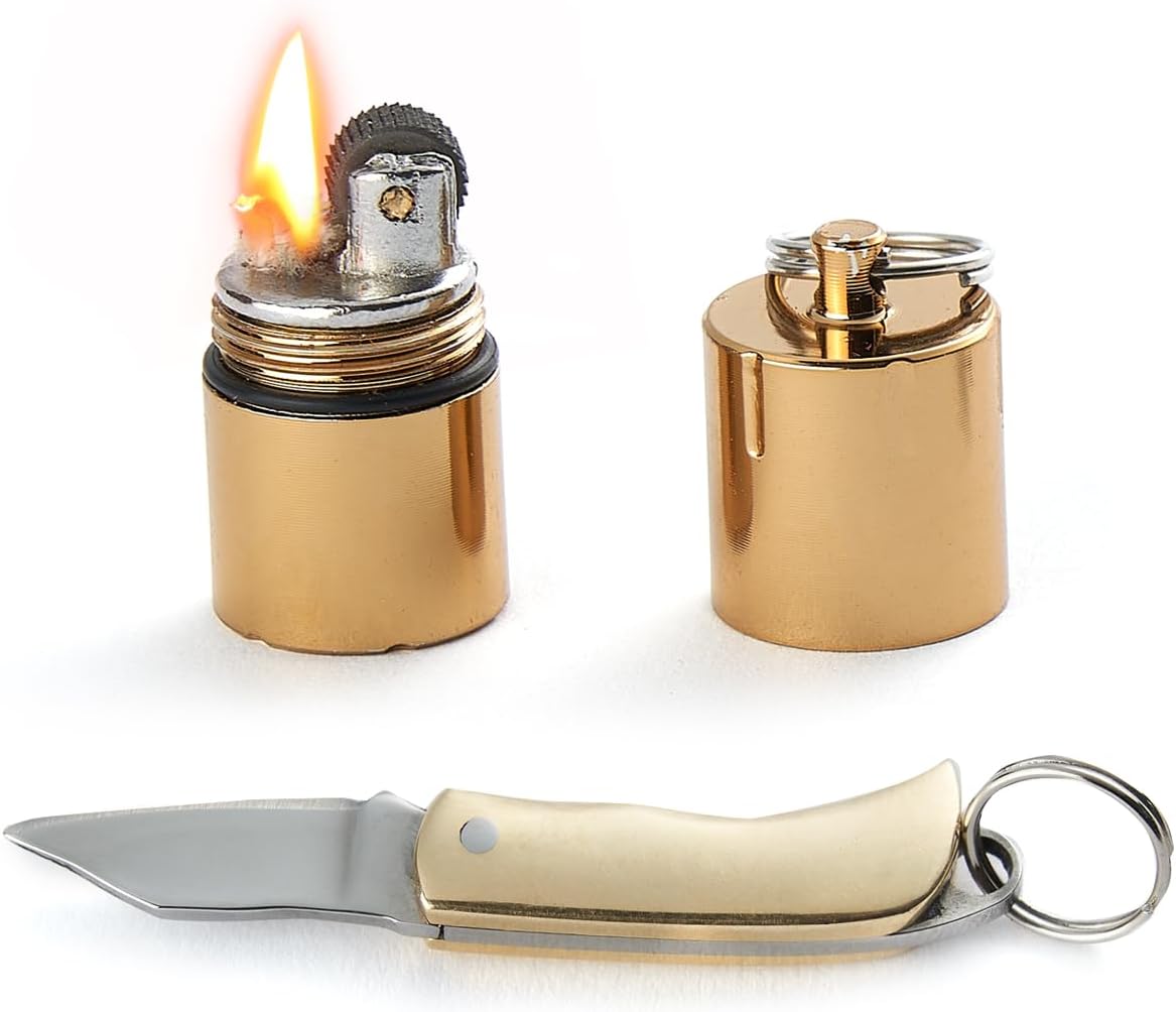 Keychain Knife and Lighter, Emergency Survival Tools for Camping Survival Hiking Sophisticated and Practical (Lighter and Knife) Keychain Knife and Lighter, Emergency Survival Tools for Camping Survival Hiking Sophisticated and Practical (Lighter and Knife)